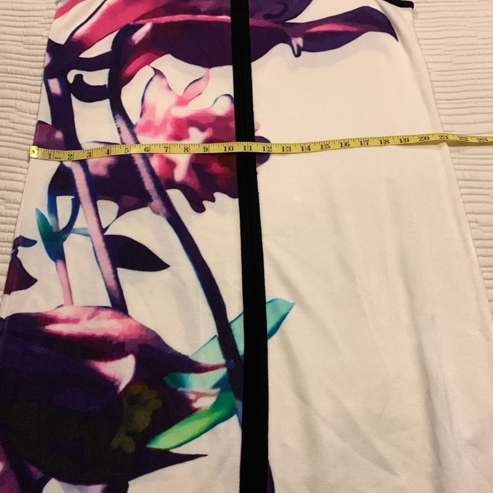 VINTAGE ESCADA ARTSY ART TO WEAR COLORFUL UNIQUE MIDI DRESS XL NWT - Picture 10 of 16